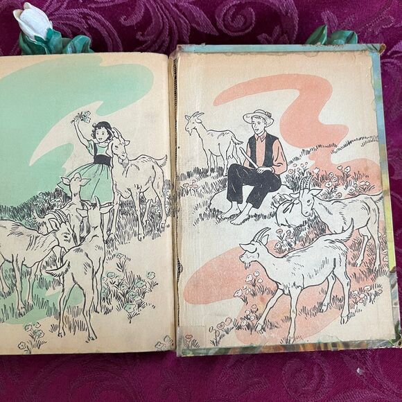 1955 Vintage Book: Heidi by Johanna Spyri. Illustrated by Janet Smalley - Picture 9 of 11